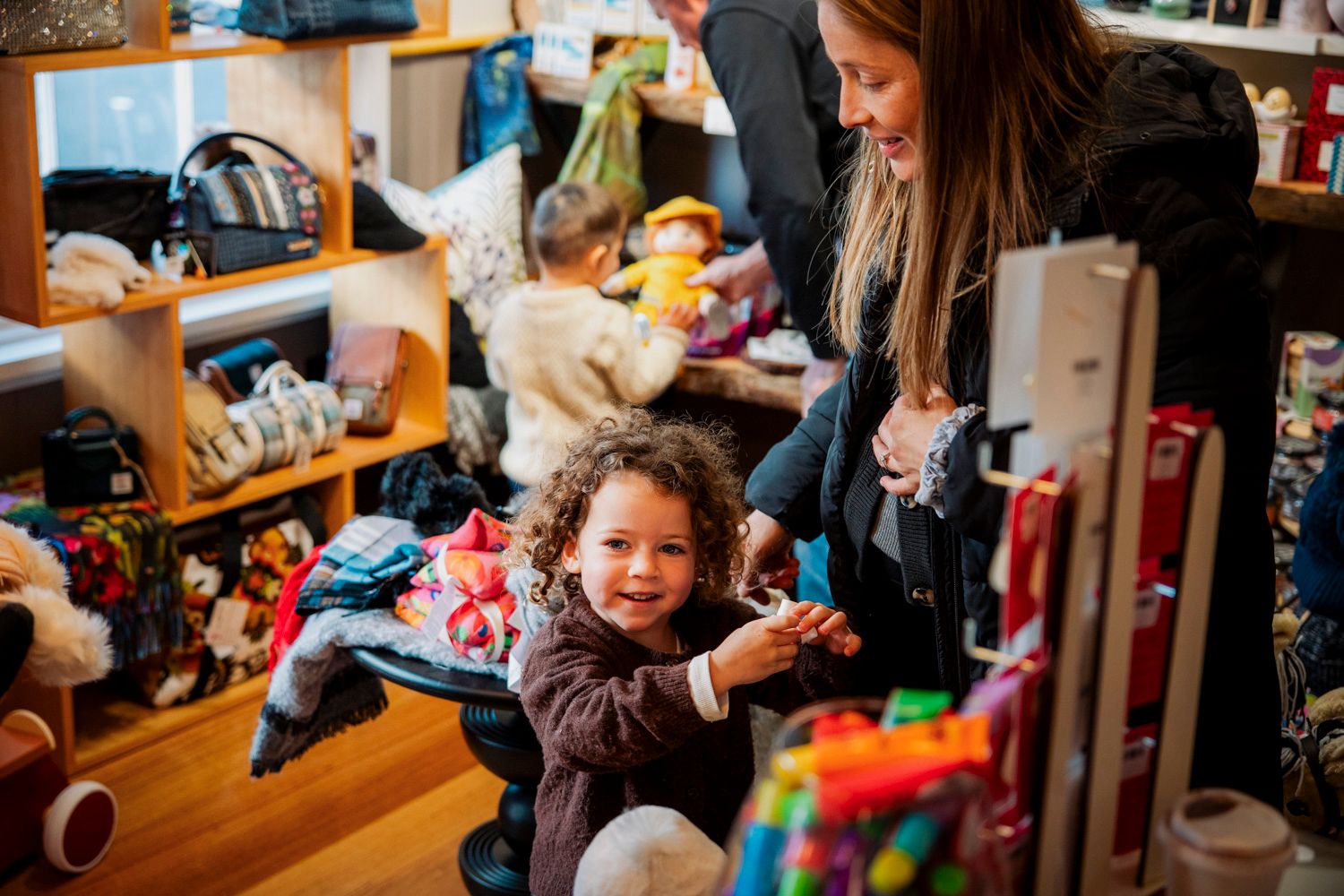The warm and inviting atmosphere of the Chirp store.